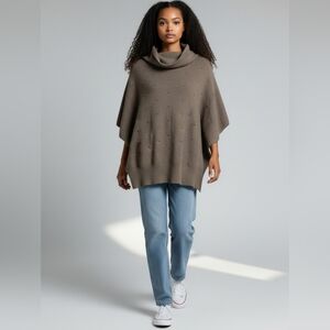 TALCO Cape Pancho Sweater Angora Blend